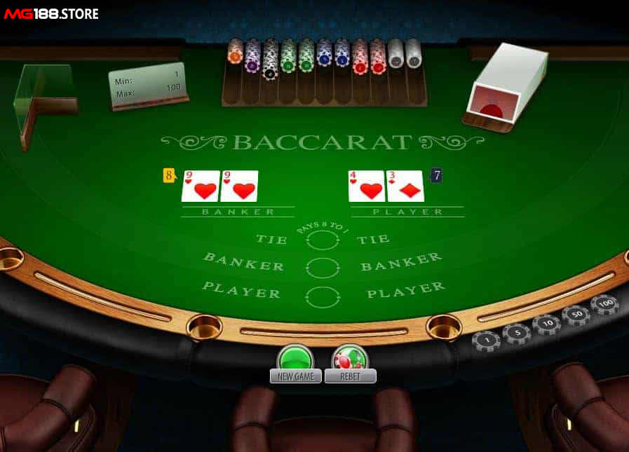 Người chơi cần chú ý luật rút thêm bài khi chơi baccarat