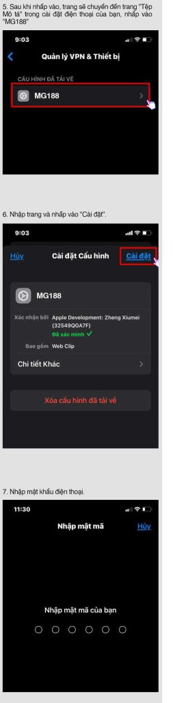 Tải app IOS cho MG188 Casino
